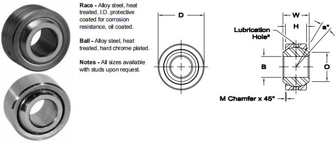 AURORAAIB-2關(guān)節(jié)軸承圖紙